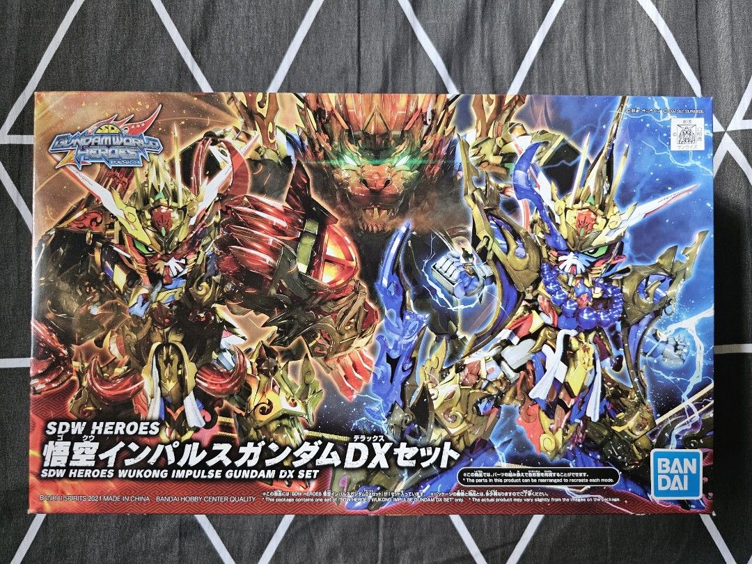 SDW Heroes Wukong Impulse Gundam DX Set (Category: Gundam & Model Kits) located in Quezon City. Submitted by merrykicksandcollectibles (Listing ID 1250411451, Image 1). Description: 100 % Legit / Authentic / Original Price: 950 PHP PRICE IS FIXED Condition: Brand New Check images for the condition of the box NOTE: Last price inquiries will be ignored. No reply means not interested.