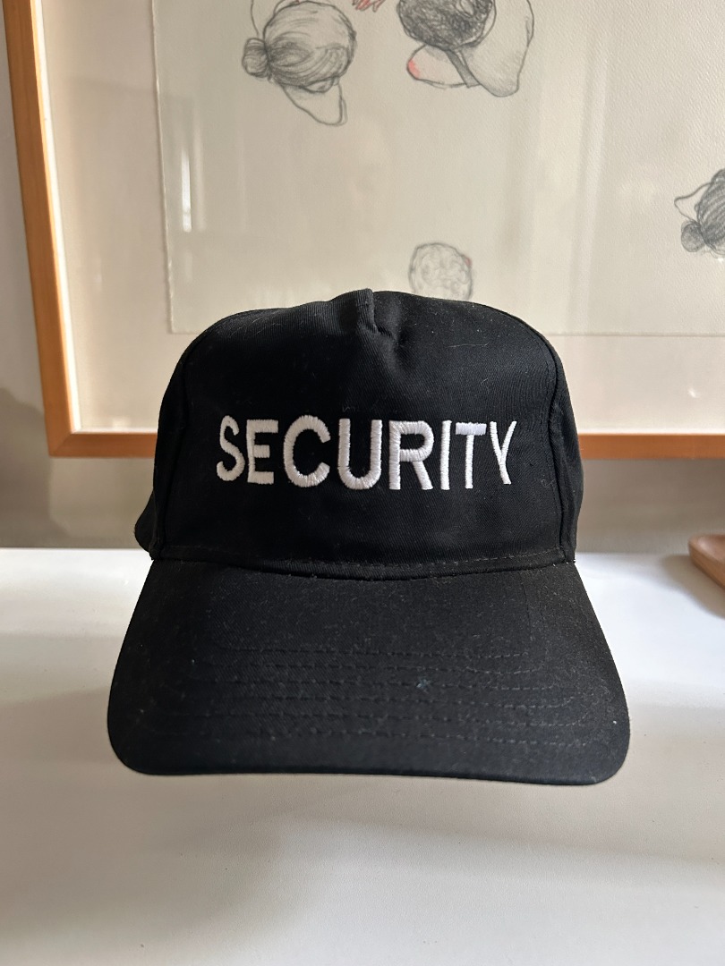 SECURITY BASEBALL CAP UNISEX BLACK, Men's Fashion, Watches  Accessories,  Caps  Hats on Carousell