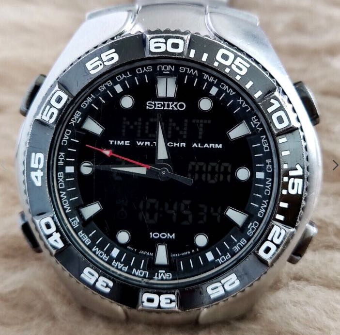 Seiko sportura store world time