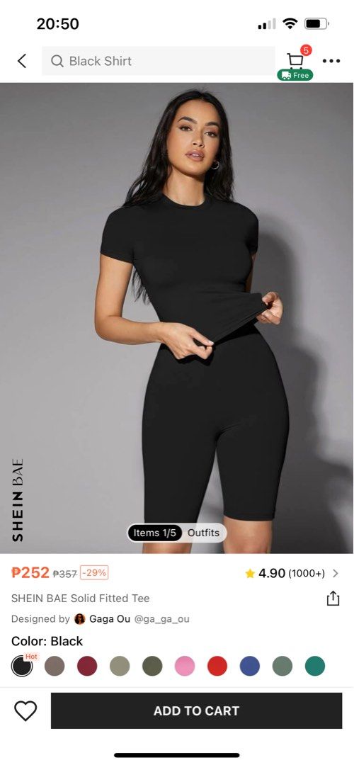 shein skims dupe slim fit top, Women's Fashion, Tops, Shirts on Carousell