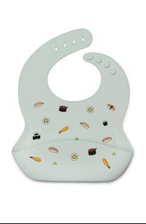 Silicone Bib - Loulou Lollipop USA, sushi print