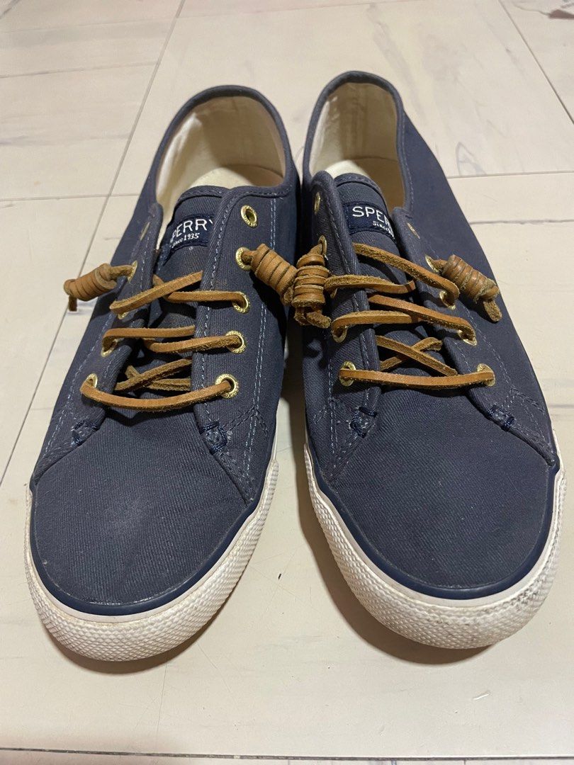 Sperry navy slip ons for womens size 9 Women s Fashion Footwear
