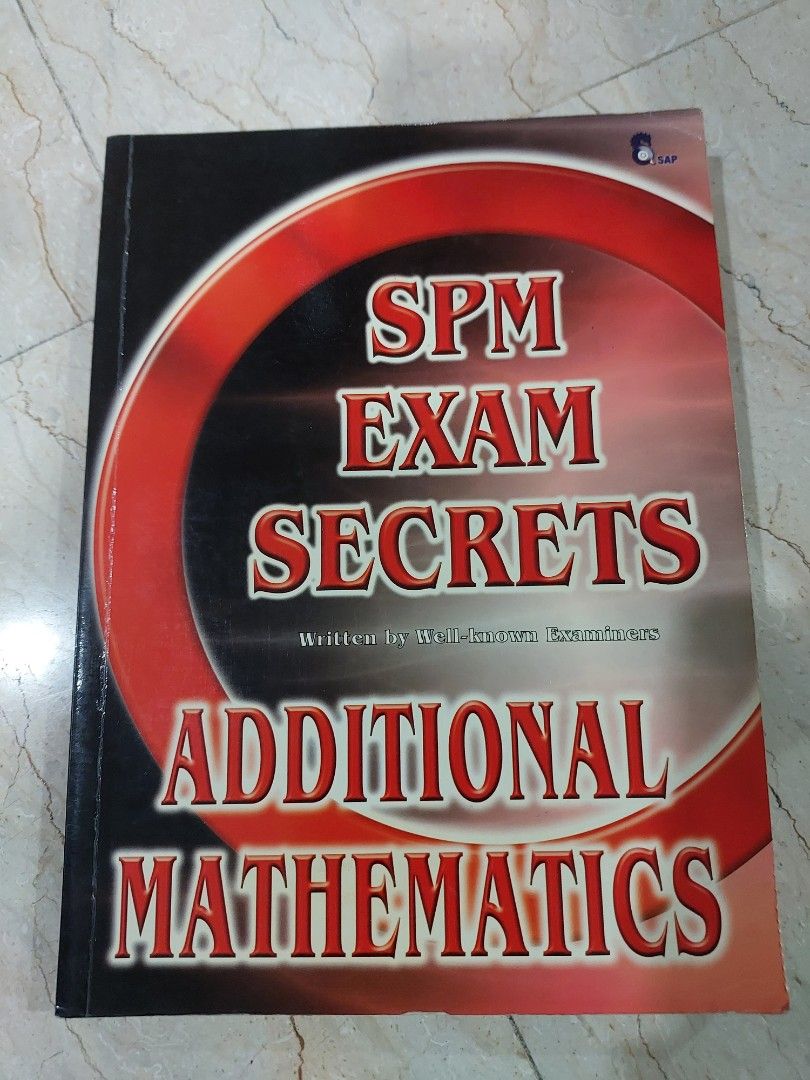 SPM Add Maths Exercise Book, Hobbies \u0026 Toys, Books \u0026 Magazines, Assessment Books on Carousell