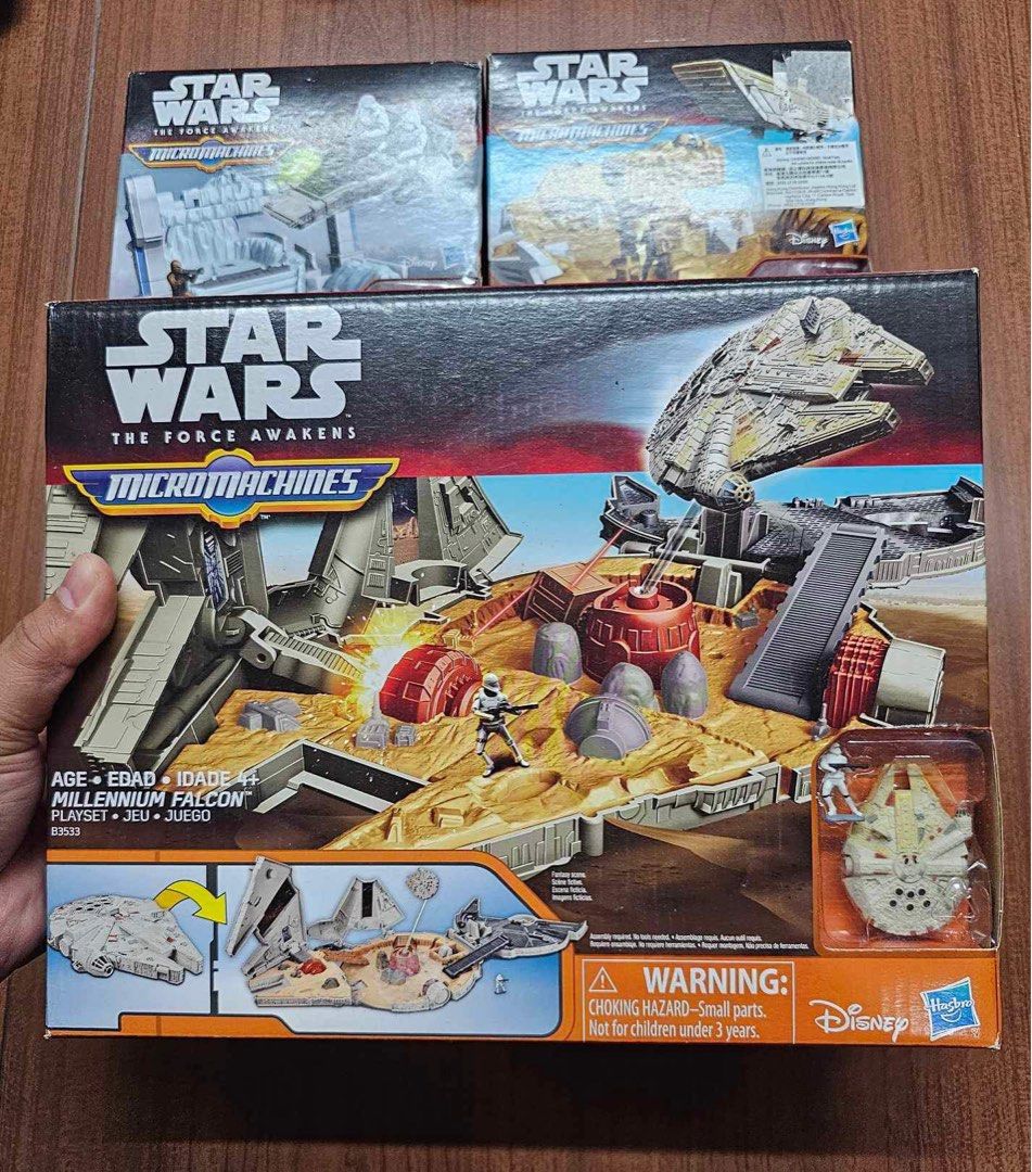 Star Wars Micromachines Stormtrooper R2D2 Millenium Falcon Action Figures (Category: Figurines & Statues) located in Quezon City. Submitted by tinperen (Listing ID 1250442245, Image 2). Description: Star Wars Micromachines Stormtrooper R2D2 Millenium Falcon 1k each Take all for 2.6k Location : Veterans Village Commonwealth QC. Payment : BDO, BPI , GCash Delivery : Lalamove /Grab/ GoGo Epress / Shopee Checkout Please send Name, Address , Pin / Lan