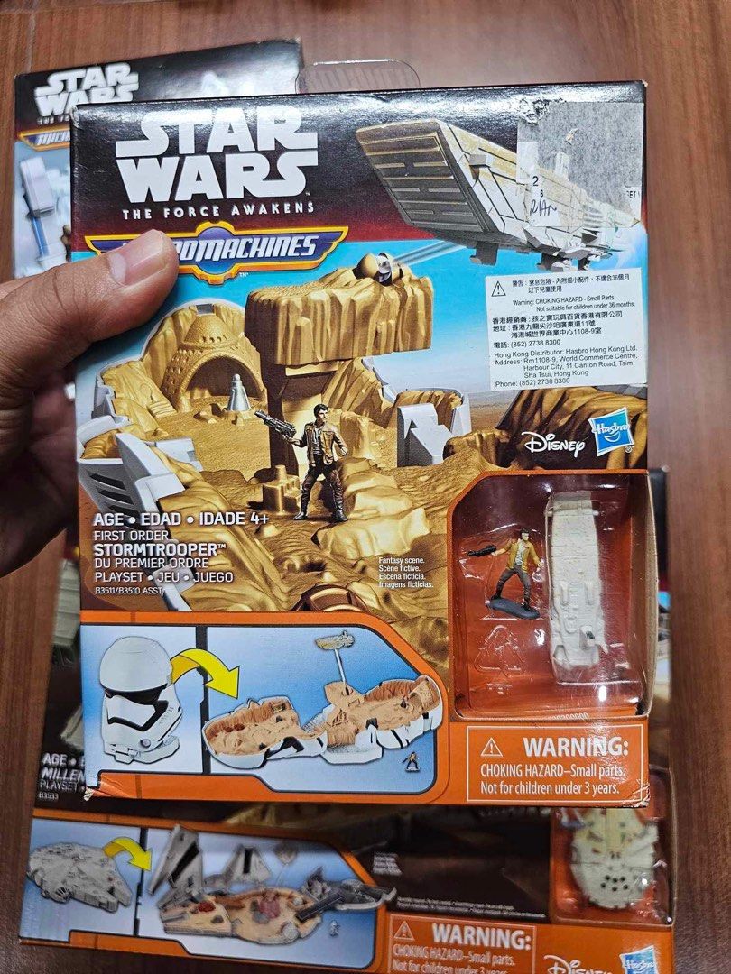 Star Wars Micromachines Stormtrooper R2D2 Millenium Falcon Action Figures (Category: Figurines & Statues) located in Quezon City. Submitted by tinperen (Listing ID 1250442245, Image 3). Description: Star Wars Micromachines Stormtrooper R2D2 Millenium Falcon 1k each Take all for 2.6k Location : Veterans Village Commonwealth QC. Payment : BDO, BPI , GCash Delivery : Lalamove /Grab/ GoGo Epress / Shopee Checkout Please send Name, Address , Pin / Lan