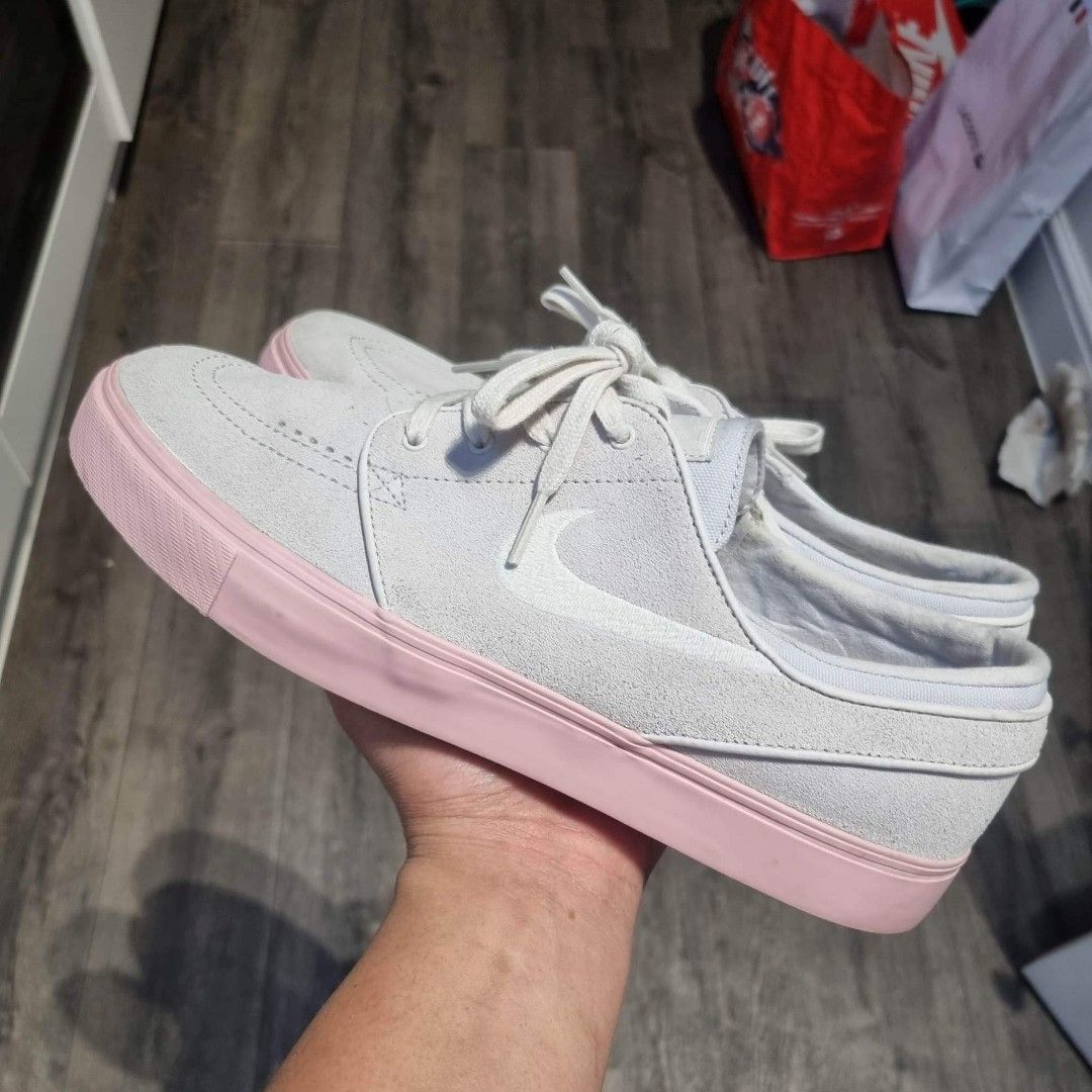Nike janoski grey pink clearance