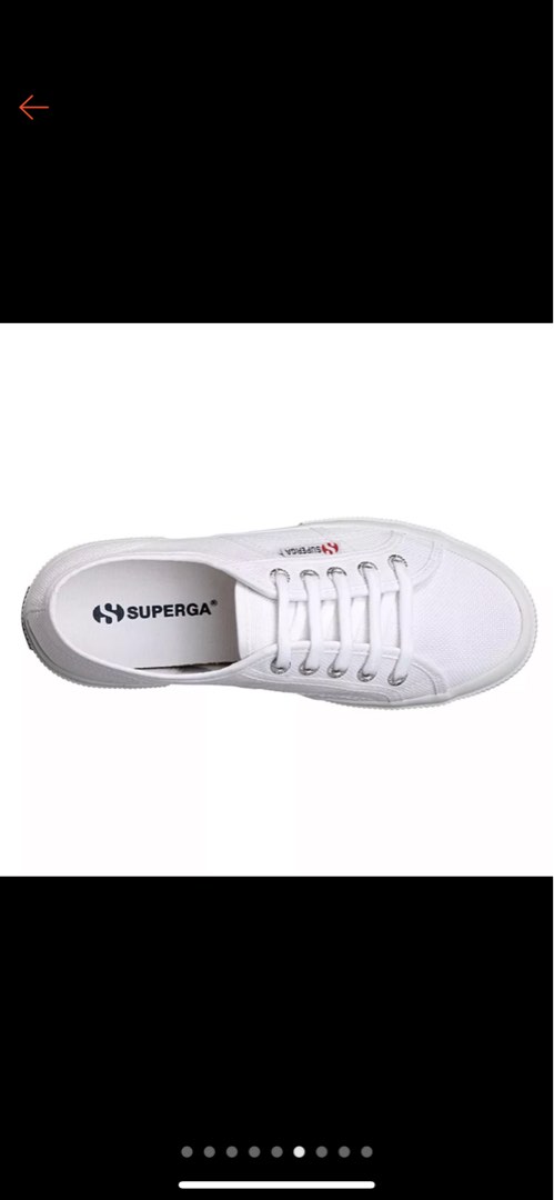 SUPERGA white shoe sneakers sport shoes casual Unisex Vegan 2750