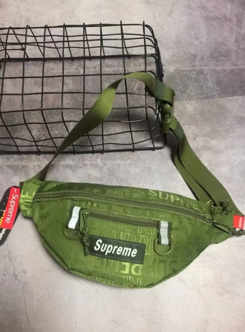 Supreme 19ss Waist Bag 反光字母Logo 腰包單肩包斜挎包, 名牌, 手袋及