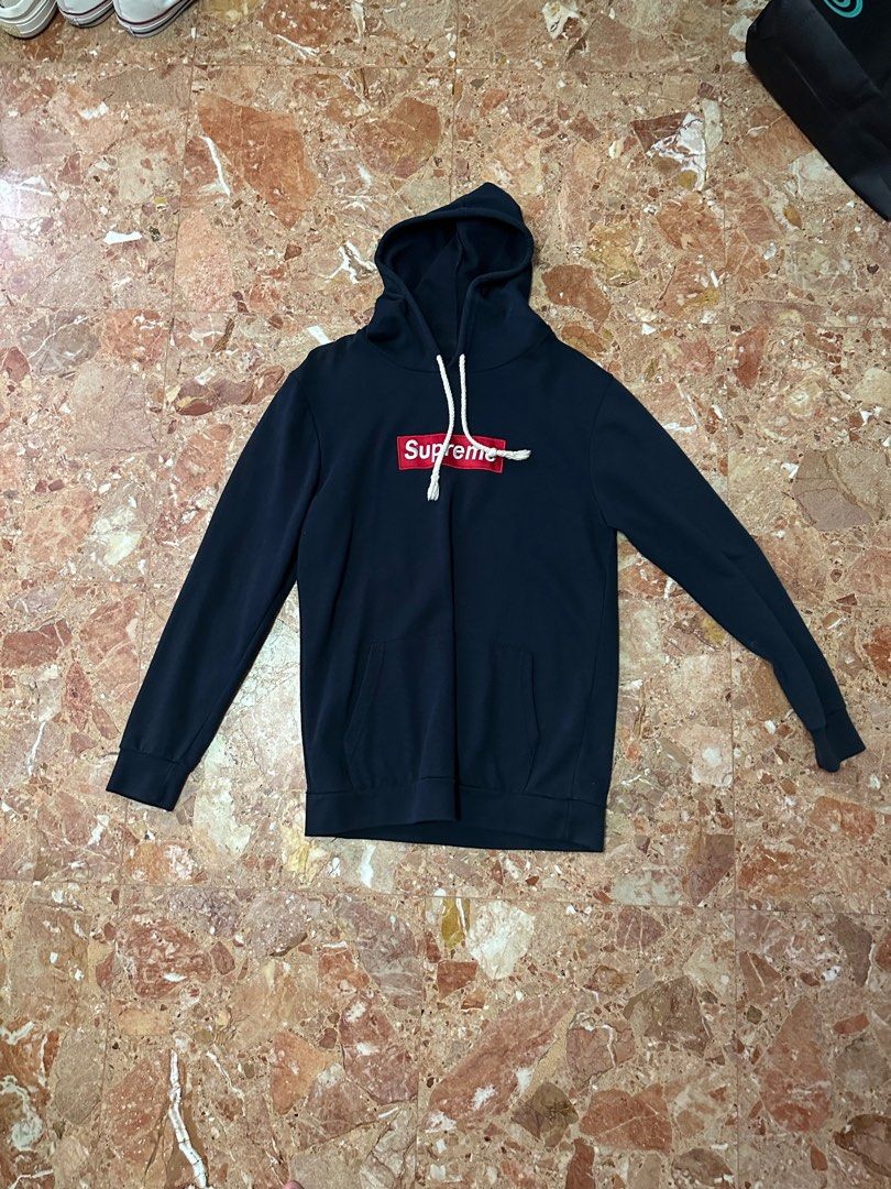Red and black cheap supreme hoodie