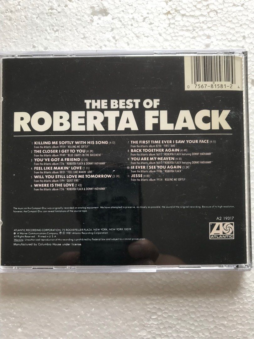 The Best of Roberta Flack Made in USA, 興趣及遊戲, 音樂、樂器