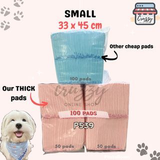 Thick PINK Potty Training Pee Pads / Dog Urine Pads for Litter Tray
