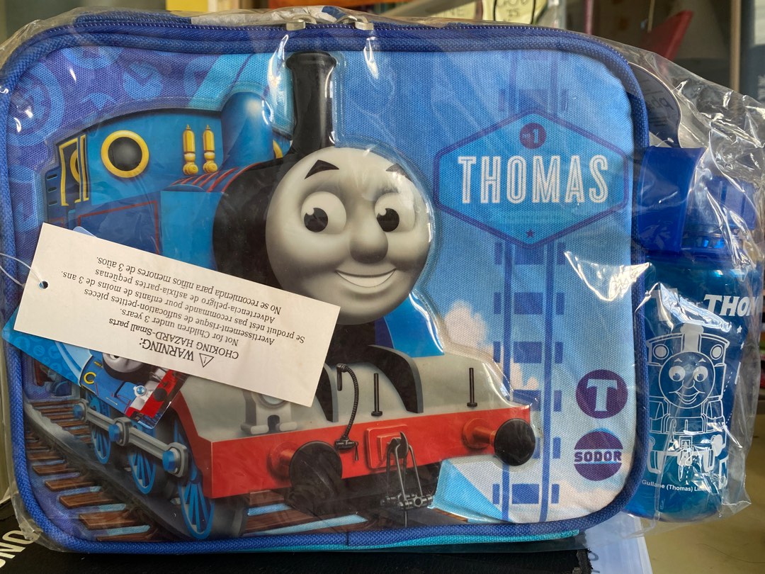 Thomas the train kids sling bag, with 300ml water bole, Men's Fashion