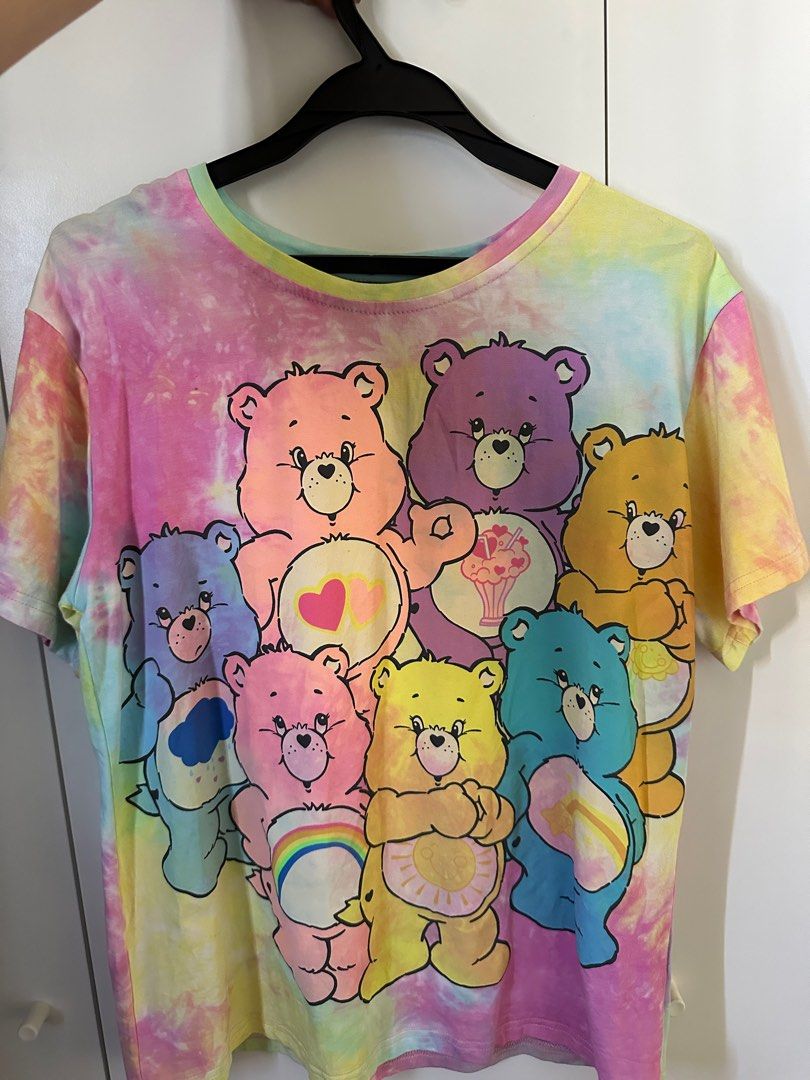 tie-dye paddlepop care bears oversized tee shirt, Women's Fashion, Tops ...