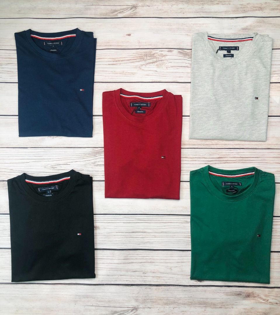 Tommy hilfiger plain tee sale