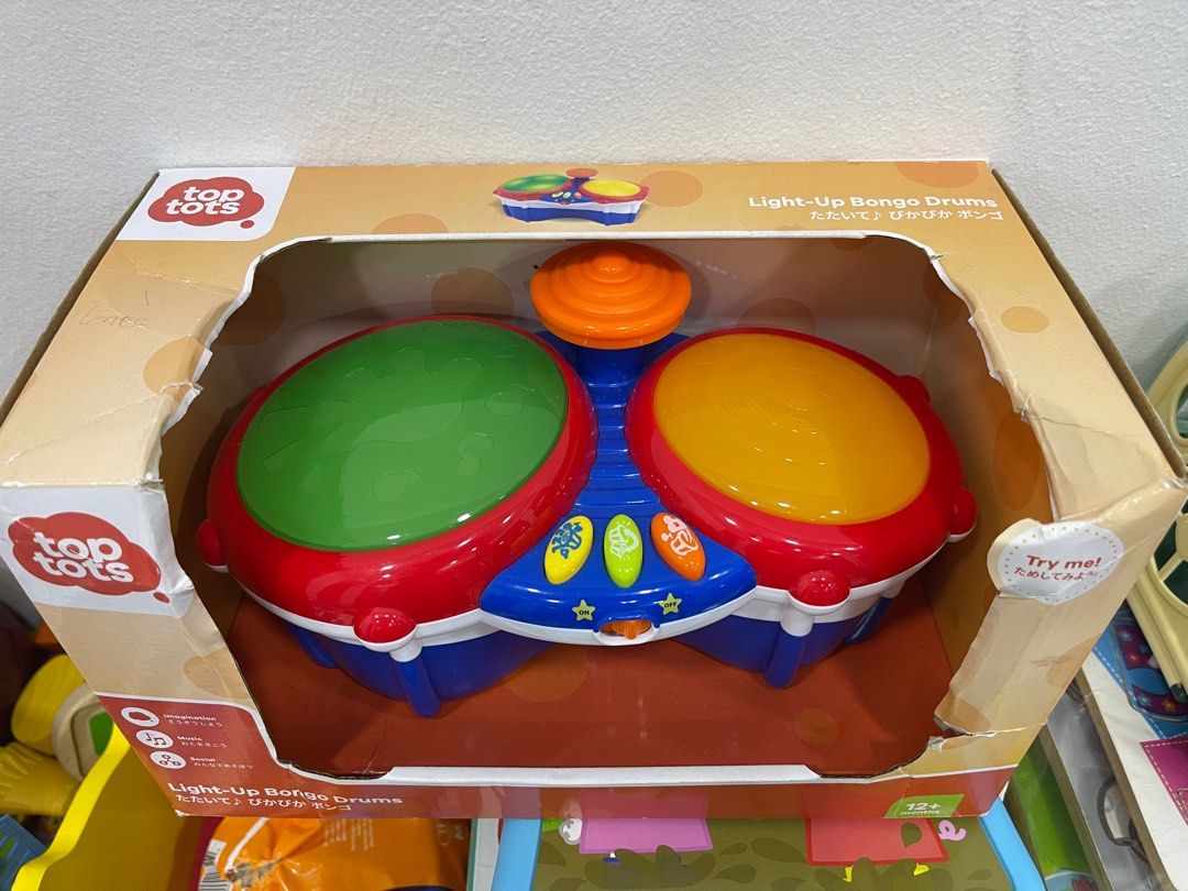Top Tots lightup bongo drums, Babies & Kids, Infant Playtime on Carousell