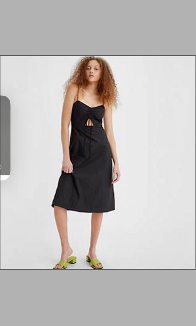 TopShop Cut Out Black Dress slit Women s Fashion Dresses Sets