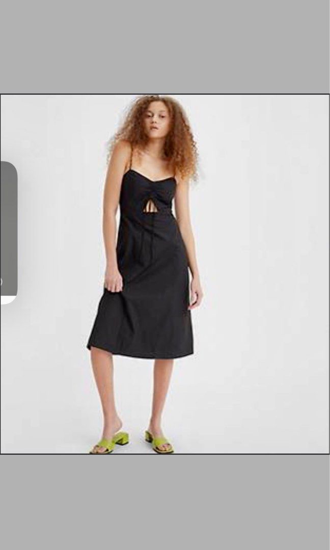 Topshop black hot sale cut out dress