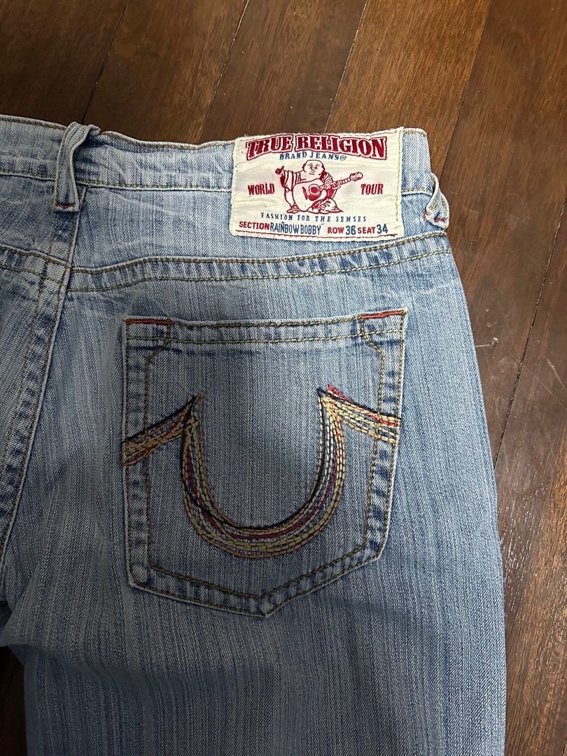 True religion 32 rainbow bobby USA 製 - デニム