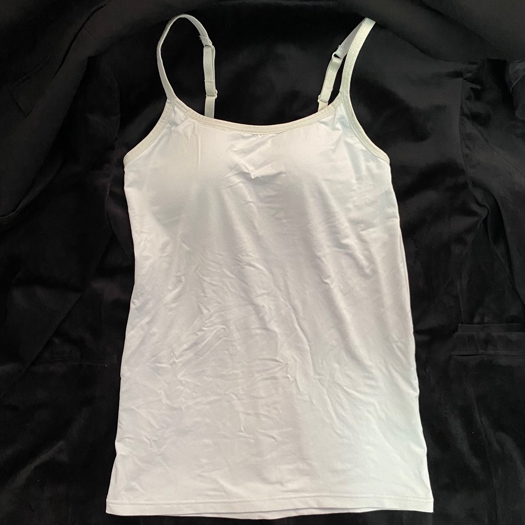 BNWT uniqlo airism cotton cropped bra tube top in white