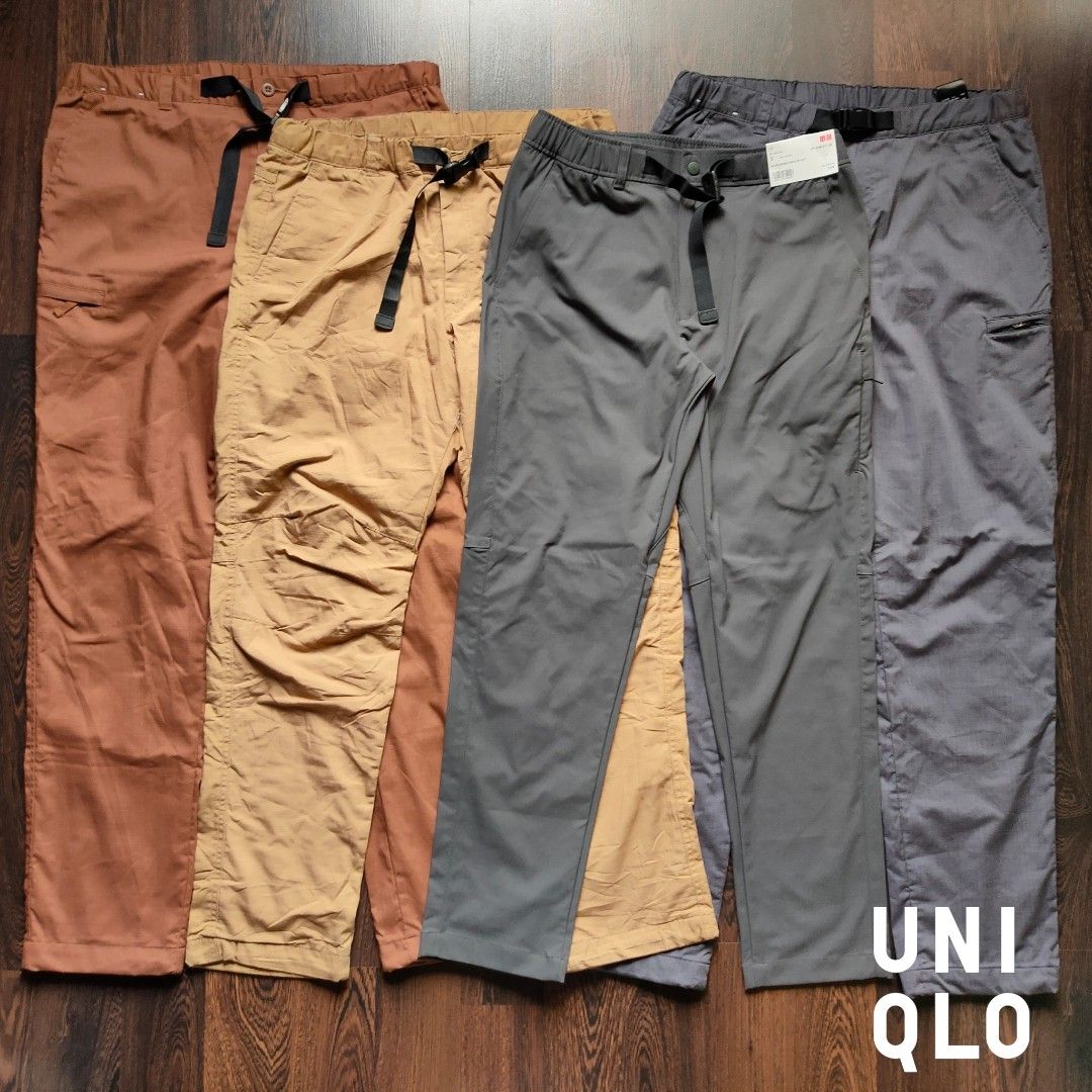 NEW Uniqlo HEATTECH Warm Lined Pants Brown Men Size M