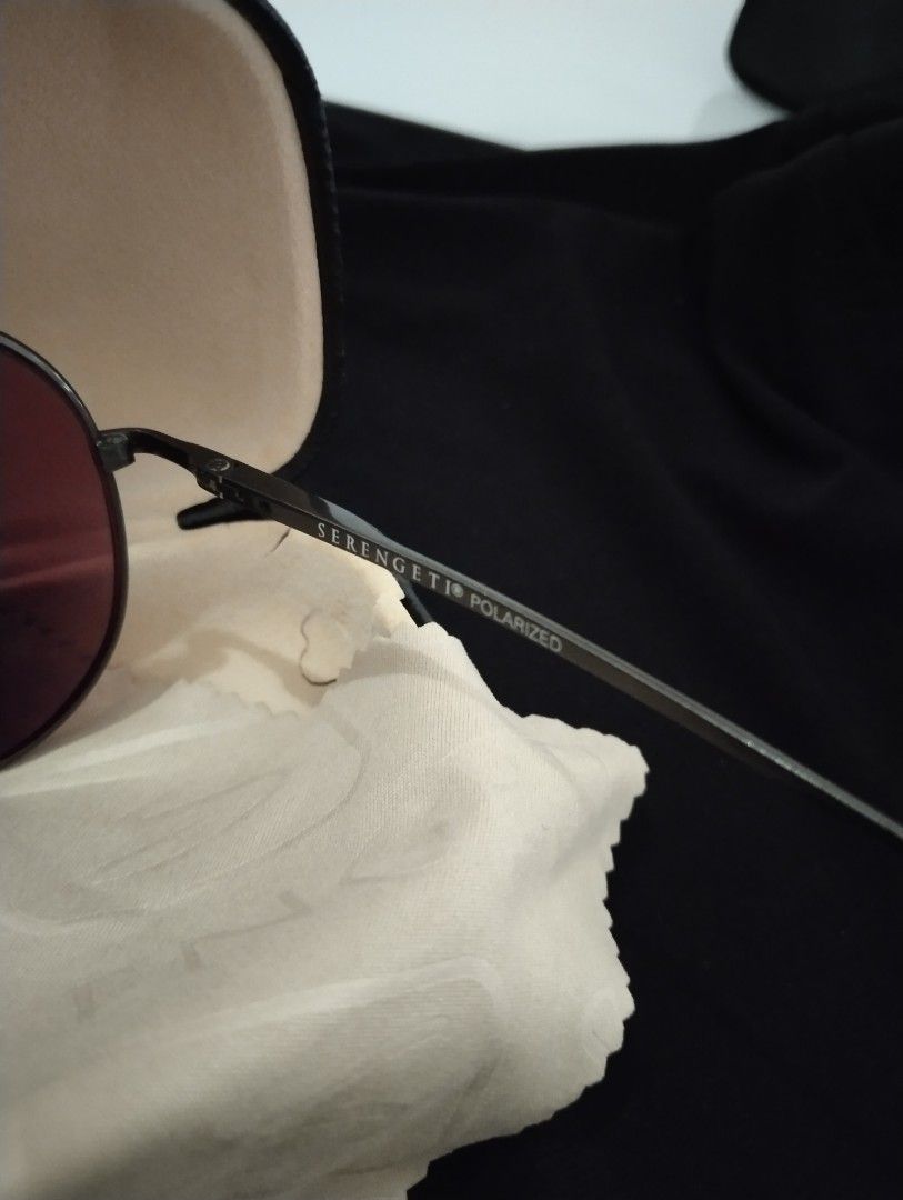 Unisex Serengeti Aviator Sunglasses Medium Polarized 6936