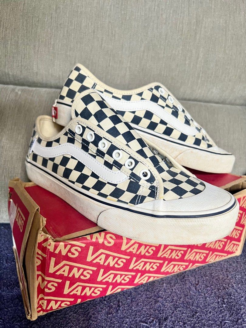 VANS black ball SF Checkerboard Classic White Size 9 Men s