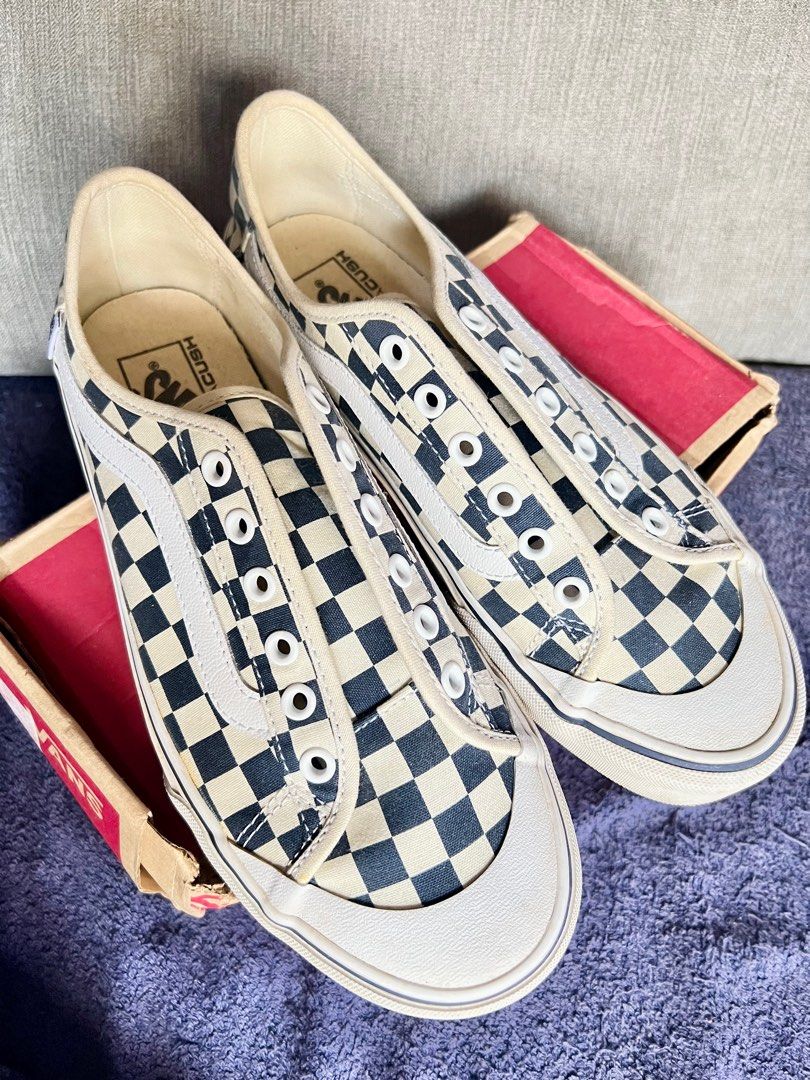 VANS black ball SF Checkerboard Classic White Size 9 Men s