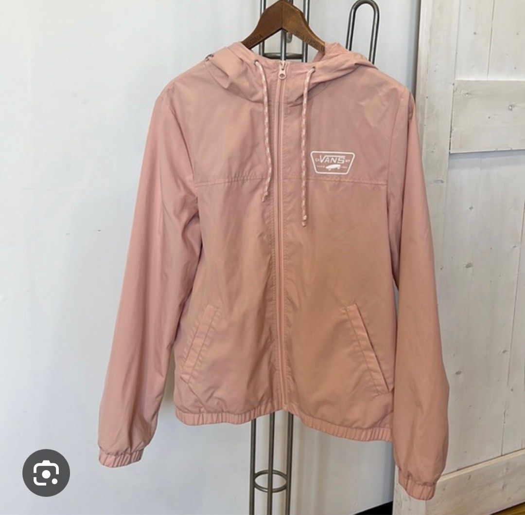 Pink discount vans windbreaker