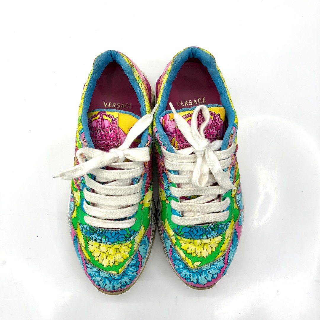 Versace floral shoes best sale
