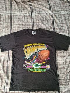 Green Bay Packers colored flannel & thrifted T-shirt