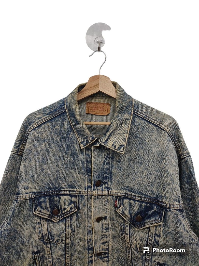 Vintage levis acid wash denim jacket shop