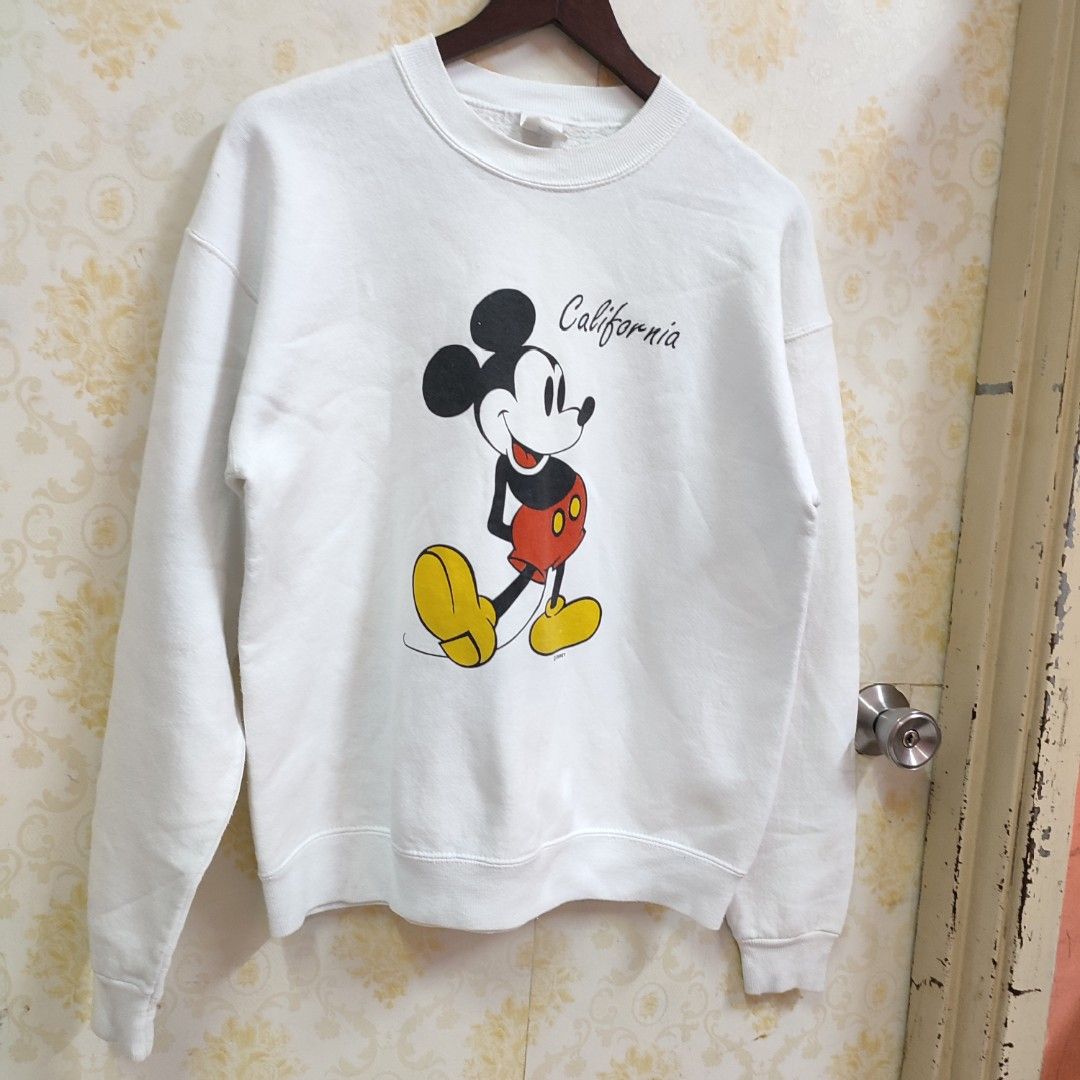 VINTAGE MICKEY MOUSE CALIFORNIA SWEATSHIRT MADE IN USA Men s Fashion Coats Jackets and Outerwear on Carousell