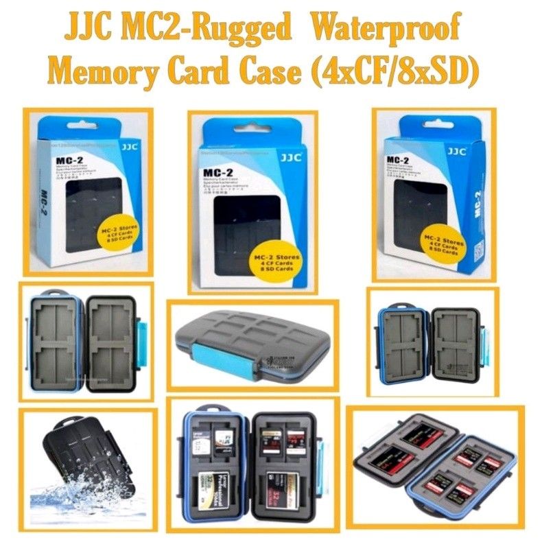 Waterproof Memory Card Case (Category: Camera Bags & Carriers) located in Quezon City. Submitted by station128 (Listing ID 1123613314, Image 1). Description: JJC MC-2 WATERPROOF MEMORY CARD CASE 2 waterproof containers that can contain 4CF or 8SD cards or 2CF & 4SD cards depending on your preference. We are open to serve you every day from 9am to 5pm except Sundays. Visit us at Station 128 Fire-EMS & Novelties Shop - #42 Nicanor Roxas St. in betw