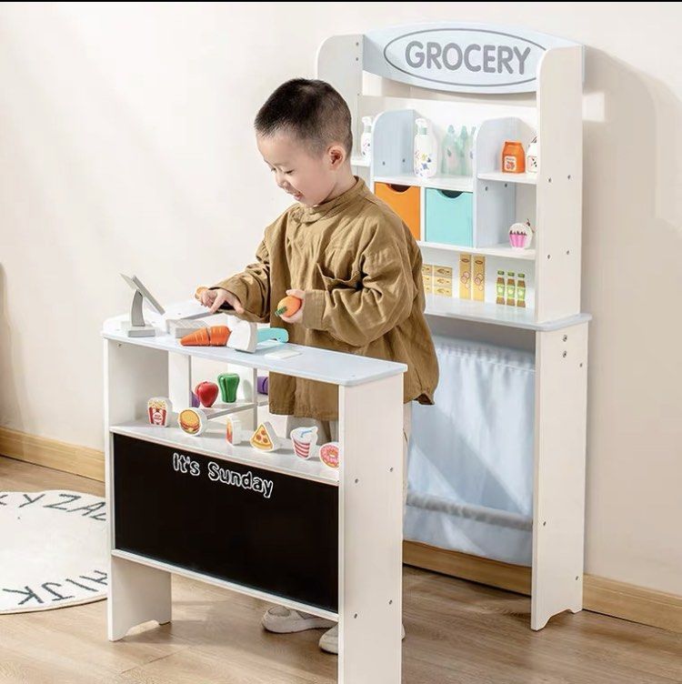 Kids wooden on sale stall