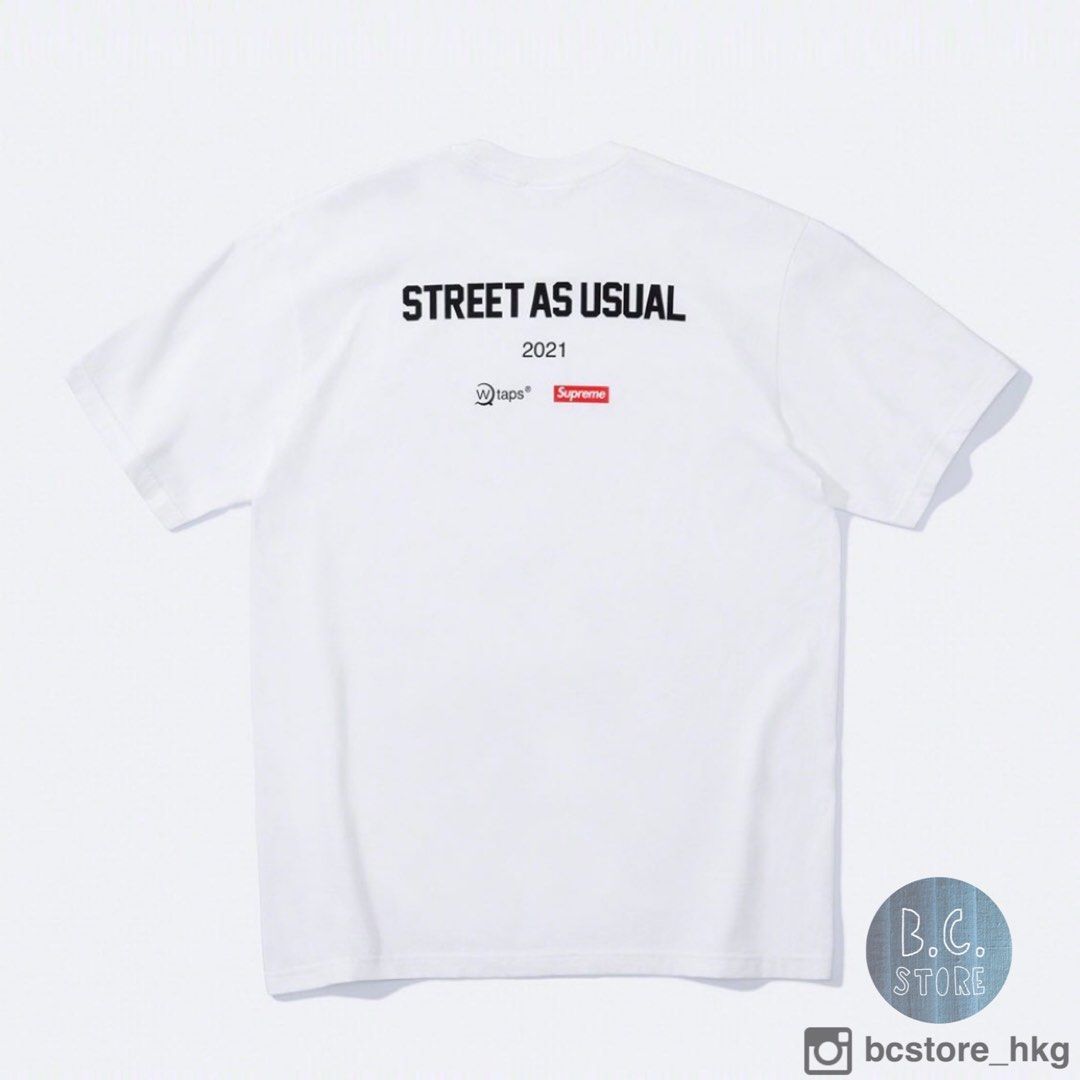 WTAPS x SUPREME Sic'em TEE, 名牌, 服裝- Carousell