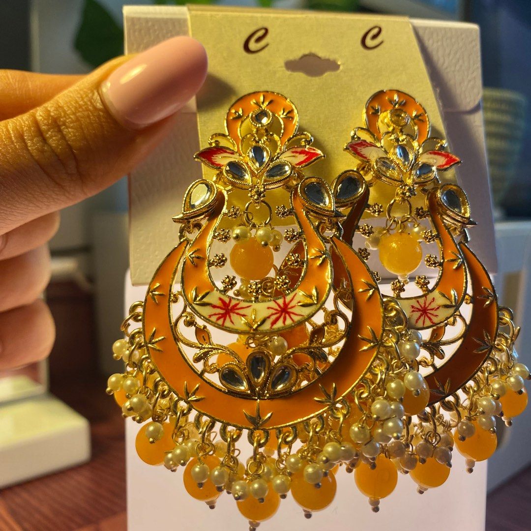 Gold online ethnic earrings