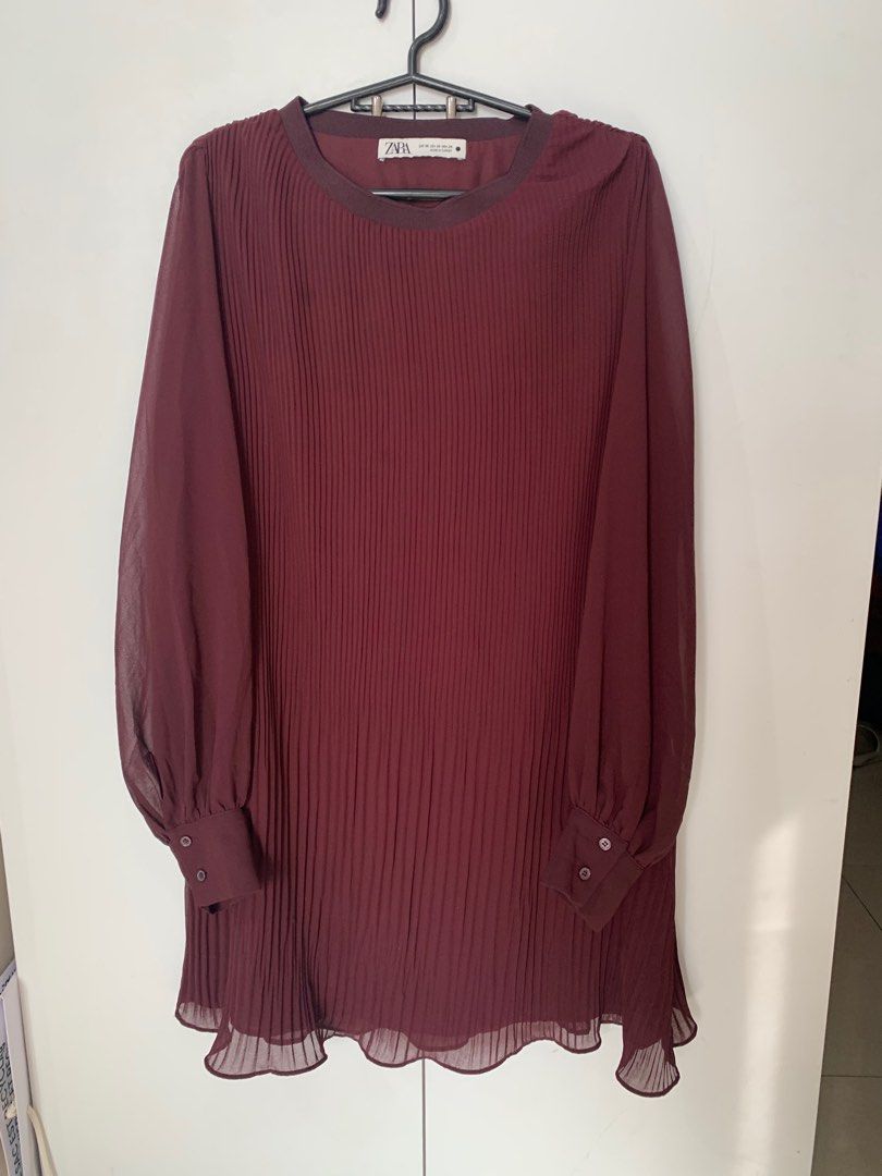 Zara Dress (electric pleats) on Carousell