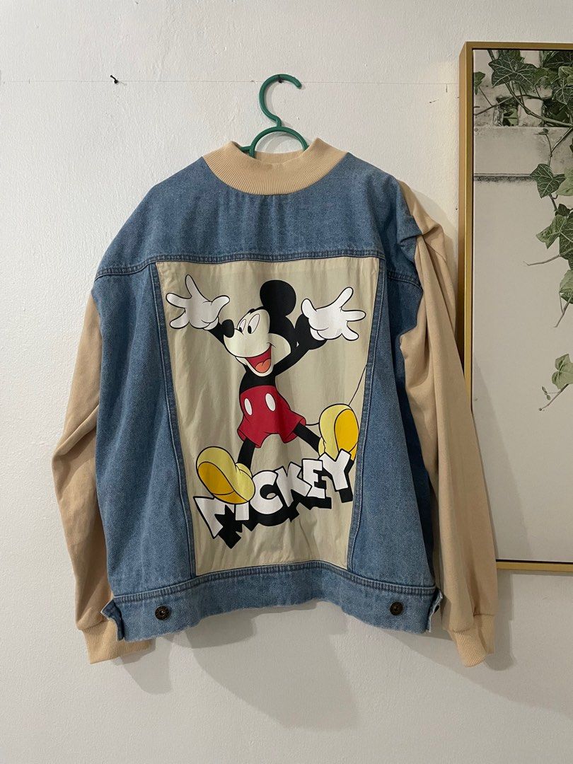 Mickey mouse jean jacket sales zara