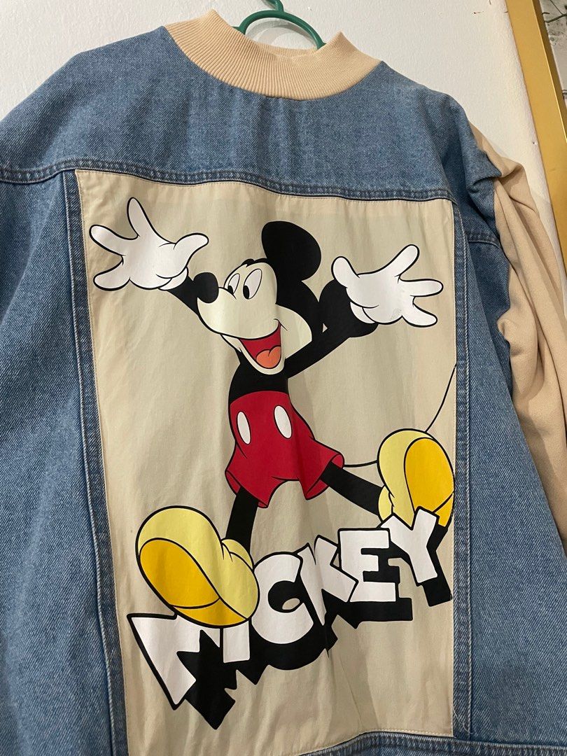 Zara mickey shop denim jacket