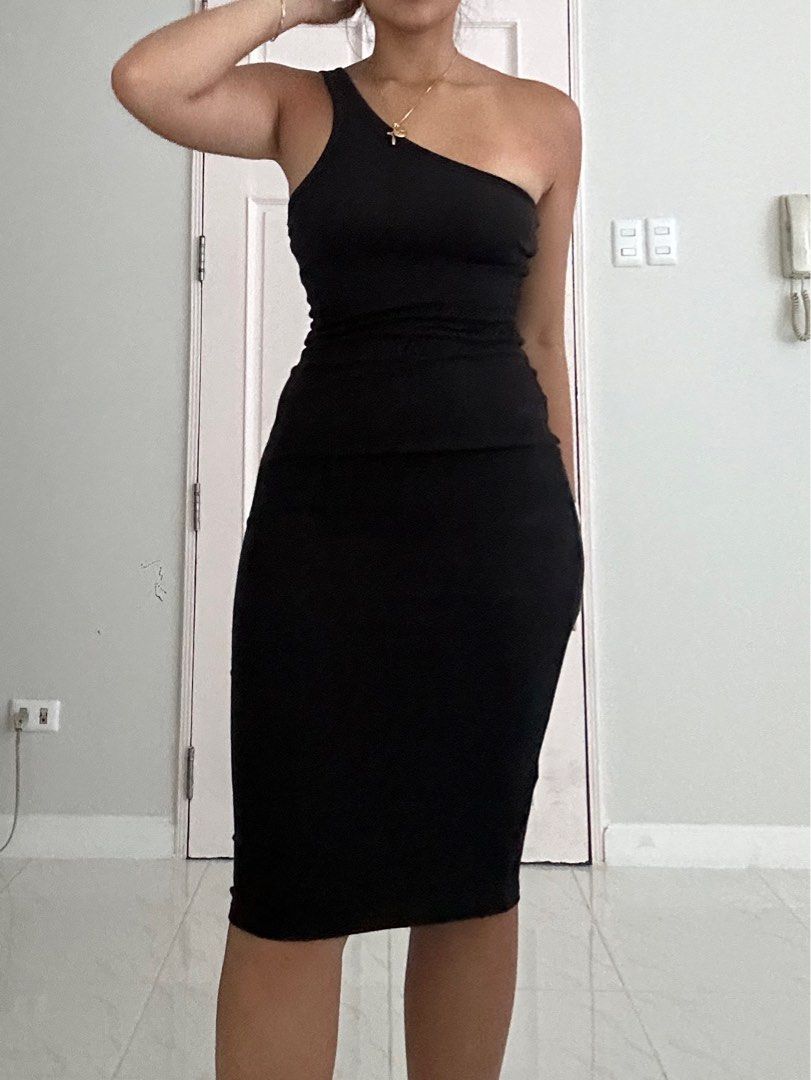 strapless open back dress One Shoulder Maxi Dress