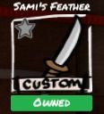Zo samurai Samis feather