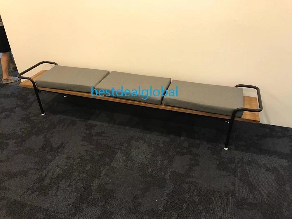 00A-Vintage/Loft/Industrial Bench with cushion Video, Furniture & Home ...