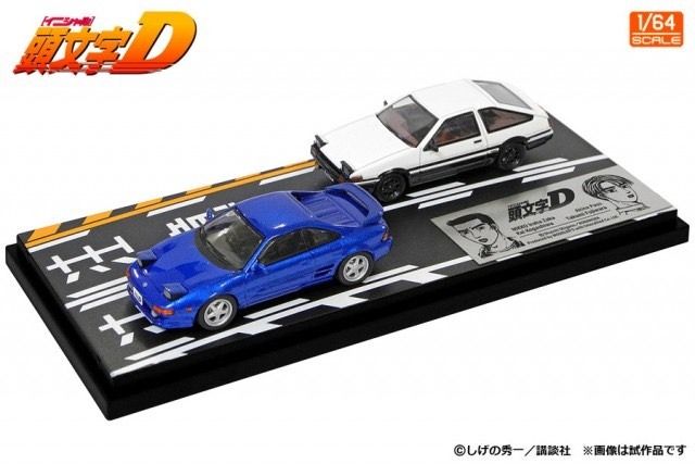Modeler's 1/64 頭文字D Vol.15 套裝車小柏海Toyota MR2 SW20 vs 藤原拓海豐田Trueno AE86  合金車仔MD64215, 興趣及遊戲, 玩具& 遊戲類- Carousell