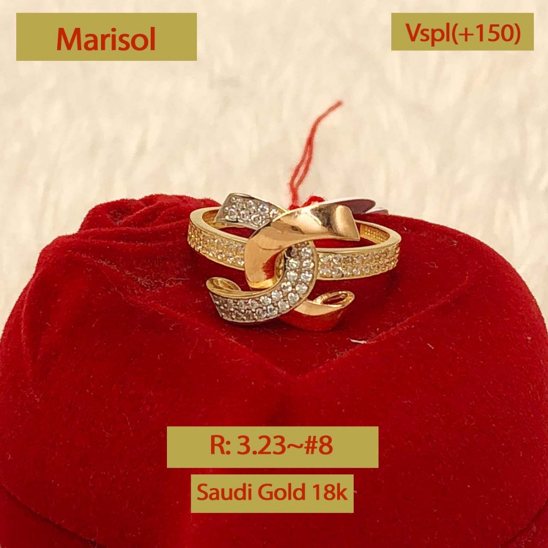 18k Saudi Gold Rings Marisol on Carousell