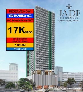 1 bedroom Condo for Sale in Makati City, Chino Roces SMDC JADE Residences Near in MRT- Magallanes, Edsa and SLEX Quirino Ave.
