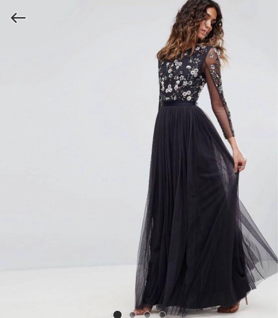 Needle Thread Ditsy Scatter Dress Black