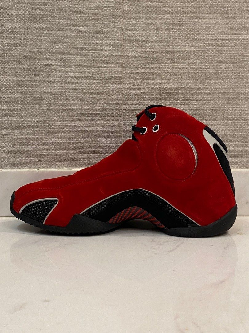 Retro 21 cheap red suede
