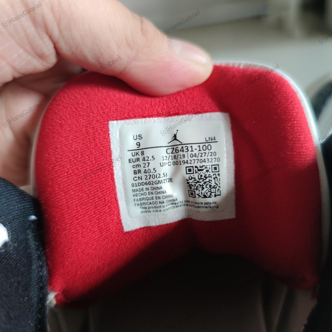 j3 fire red denim