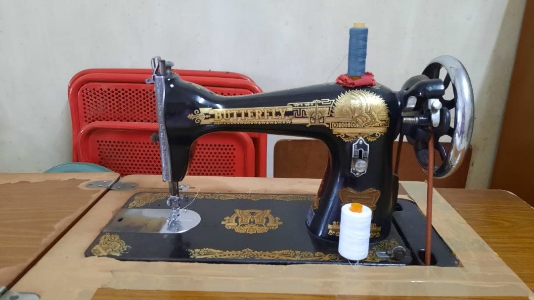 Antique Butterfly Sewing Machine, Hobbies & Toys, Collectibles & Memorabilia, Vintage