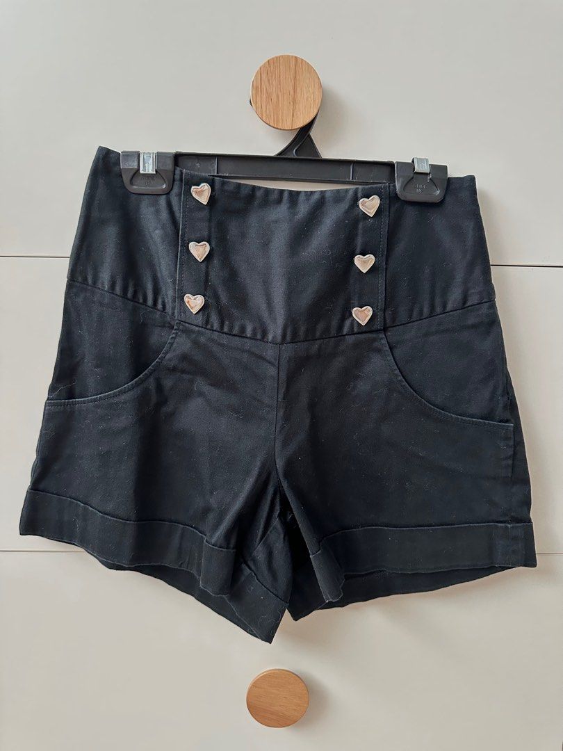 Asos gold shorts clearance